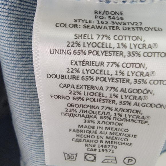 Redone 70s Stovepipe Seawater Destroyed Excellent Pre-owned Condition Size 29 - Picture 4 of 8